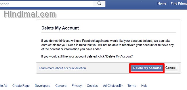 Facebook-account-delete-kaise-karte-hai how to delete or deactivate facebook account in hindi How to Delete or Deactivate Facebook Account in Hindi Facebook account delete kaise karte hai